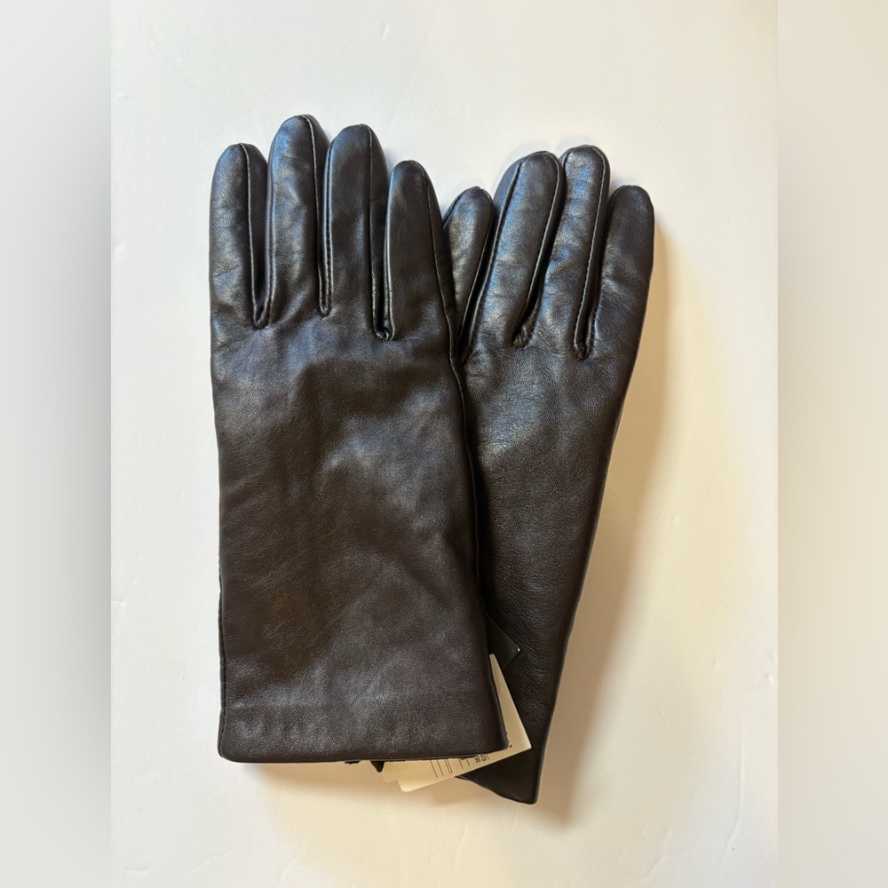 Target Dark Brown Leather Gloves - Picture 2 of 5